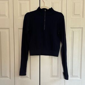 Women's navy blue Long Sleeve Top